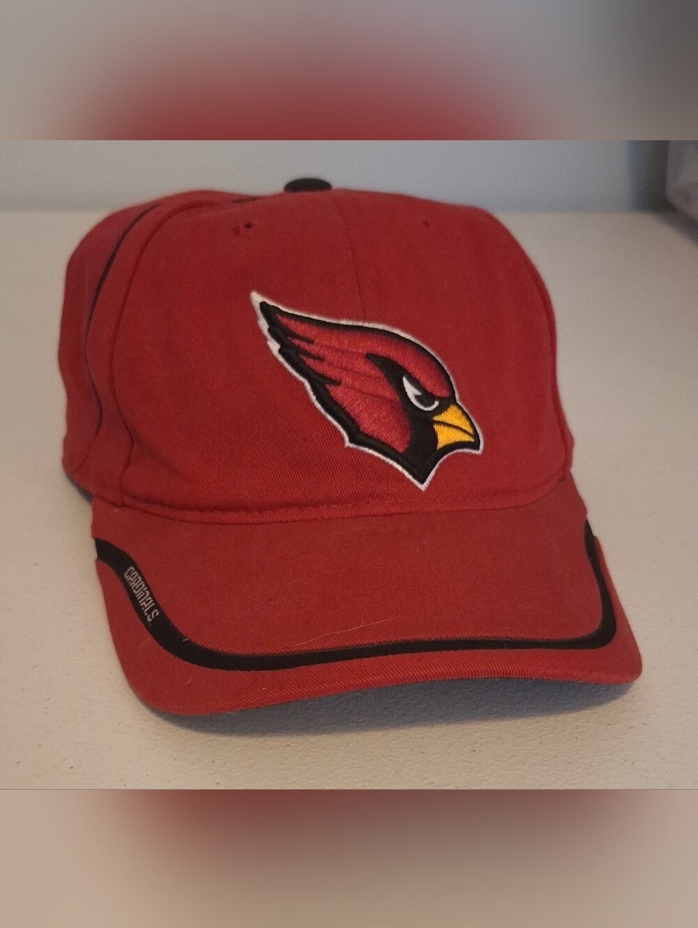 Reebok Red Cardinals Baseball Cap with Black Trim